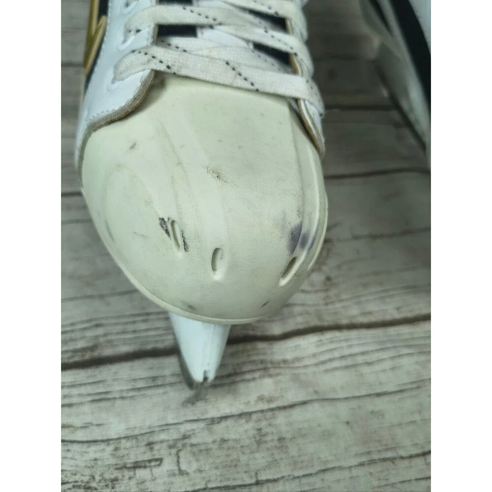 Vintage White Nike Zoom Air Ice Hockey Player Skates Fedorov Size 11.5 Mens
